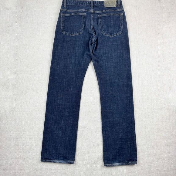 John Varvatos USA Bowery Jeans Men's Slim Straight Blue Denim Button Fly Size 32 - Picture 2 of 16